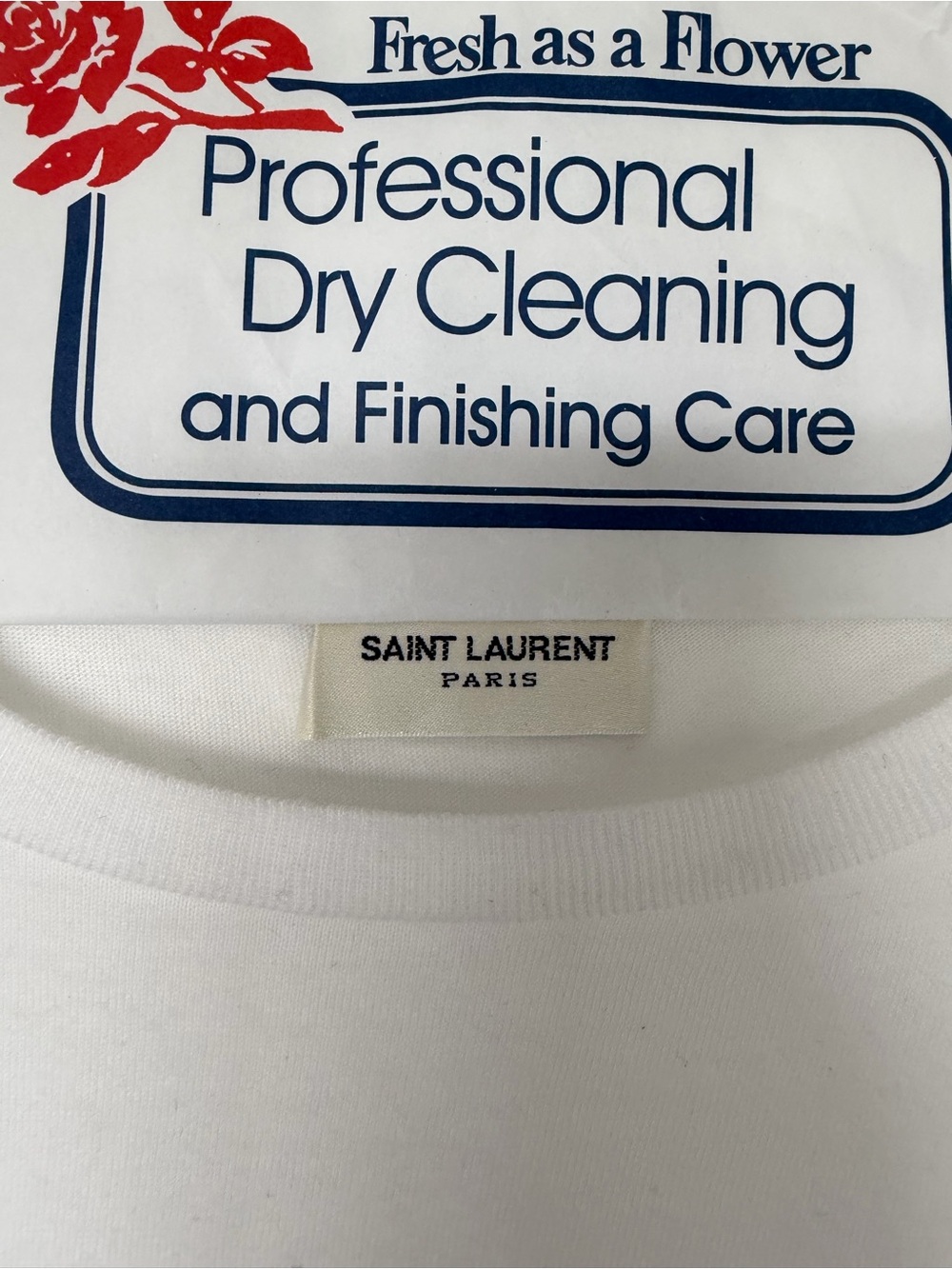 Saint Laurent white tee - Picture 3 of 5